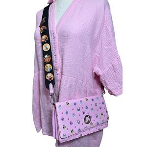 Crossbody Cat Meow Sling Bag Nintendo Switch Animal Crossing Case Purse w/Pins